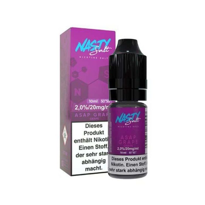 Nasty Juice Asap Grape Nikotinsalz Liquid Traube Eis 10ml 20mg 50/50