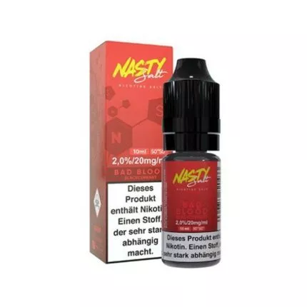 Nasty Juice Bad Blood Nikotinsalz Liquid Johannisbeere Eis 10ml 20mg 50/50