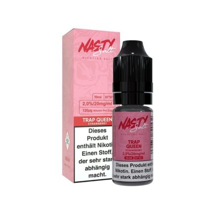 Nasty Juice Trap Queen Nikotinsalz Liquid Erdbeere Eis 10ml 20mg 50/50