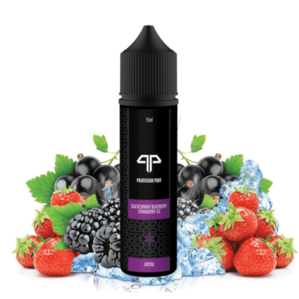 Aroma Longfill 15ml Professor Puff Blackcurrant Blackberry Strawberry Ice