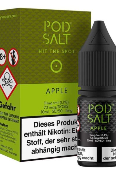 Apple Pod Salt Nikotinsalz 11mg/ml Liquid Saltnic und Shortfill Nikotinsalz Liquid
