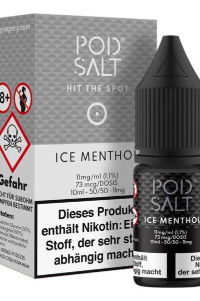 Ice Menthol Pod Salt Nikotinsalz 11mg/ml Liquid Saltnic und Shortfill