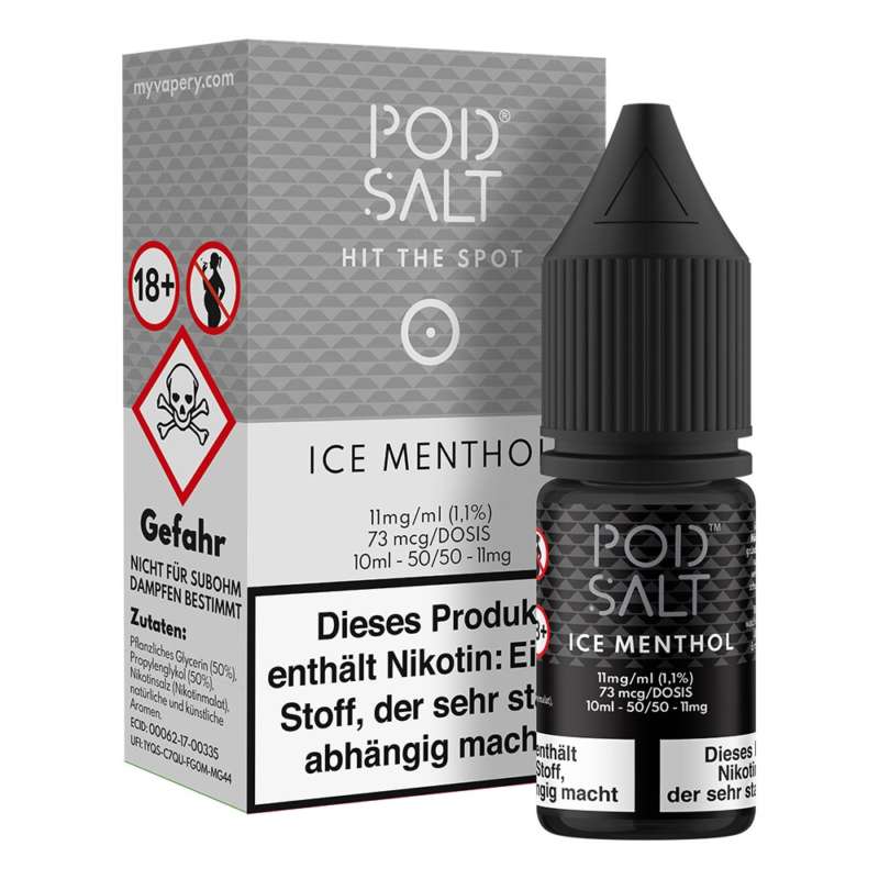 Ice Menthol Pod Salt Nikotinsalz 11mg/ml Liquid Saltnic und Shortfill