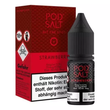 Strawberry Pod Salt Nikotinsalz 11mg/ml Liquid Saltnic und Shortfill
