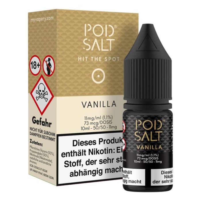 Vanilla Pod Salt Nikotinsalz 11mg/ml Liquid Saltnic und Shortfill