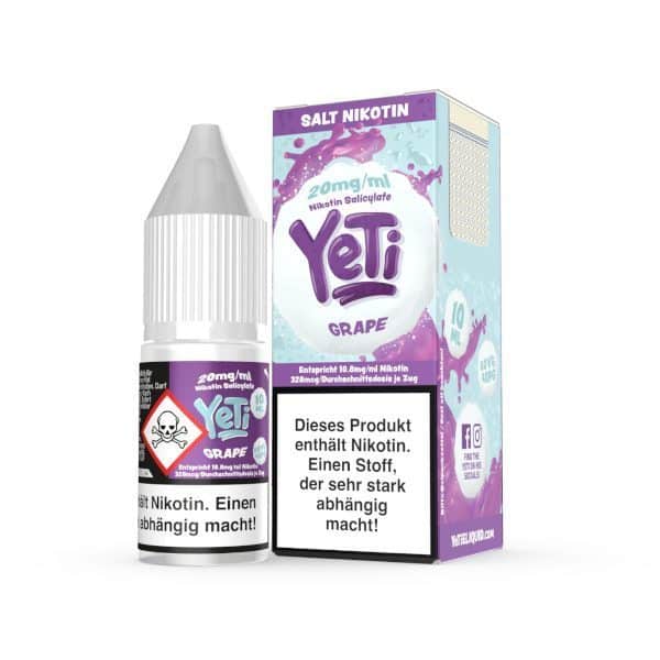 Yeti Grape Nikotinsalz Liquid 10ml 20mg