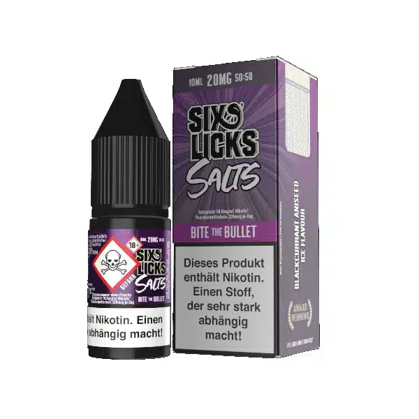 Six Licks Bite The Bullet Nikotinsalz Liquid 20mg 10ml
