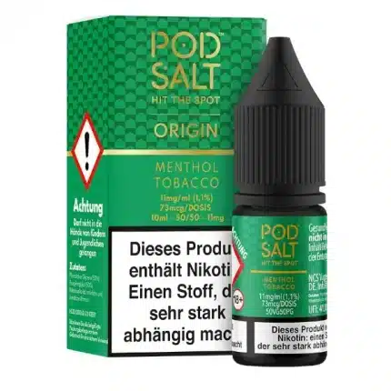 Pod Salt Origin Menthol Tobacco 10ml 11mg