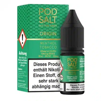 Pod Salt Origin Menthol Tobacco 10ml 20mg