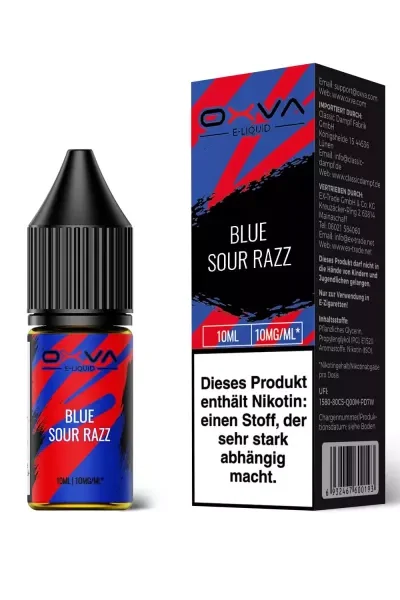 OXVA Blue Sour Razz 10mg Nikotinsalz Liquid Saltnic