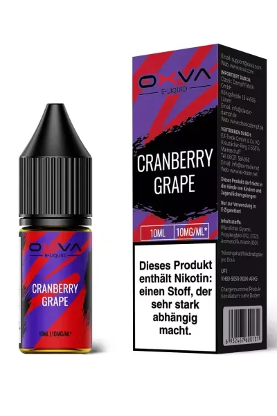 OXVA Cranberry Grape 10mg Nikotinsalz Liquid Saltnic