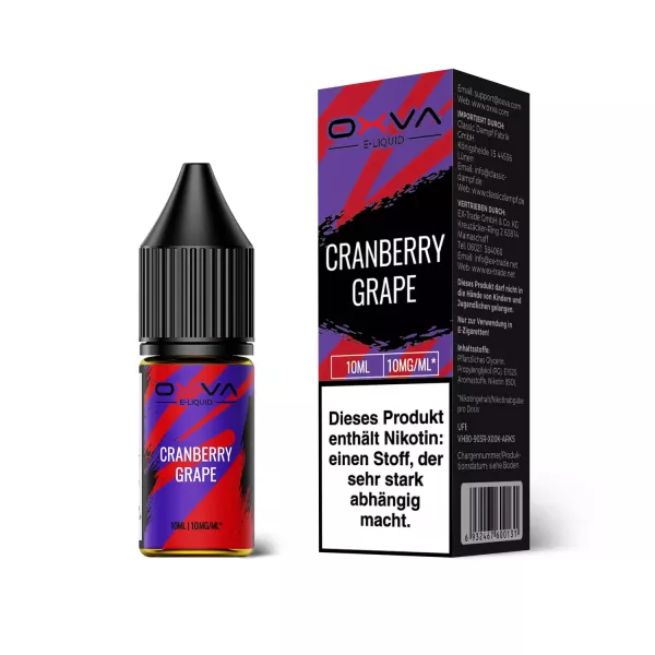 OXVA Cranberry Grape 10mg Nikotinsalz Liquid Saltnic