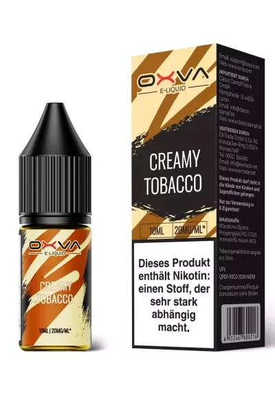 OXVA Creamy Tobacco 20mg Nikotinsalz Liquid Saltnic