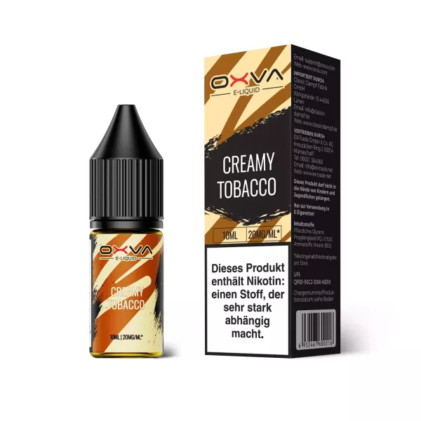 OXVA Creamy Tobacco 20mg Nikotinsalz Liquid Saltnic