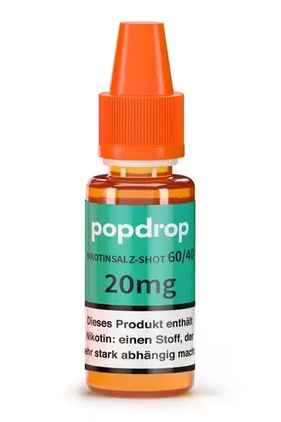 Popdrop Nikotinsalz Shot 60VG/40PG 20mg 10ml
