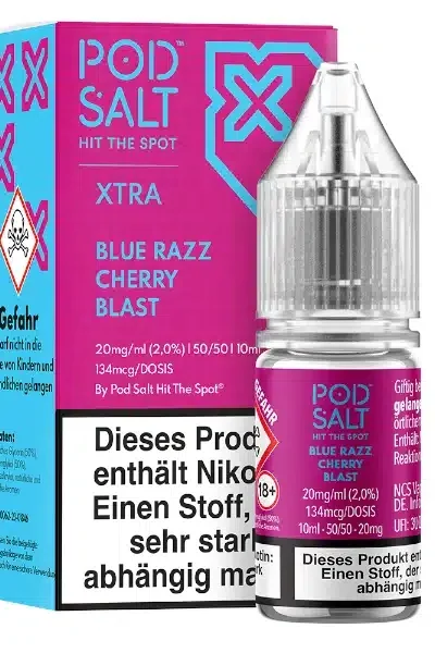Pod Salt Xtra Blue Razz Cherry Blast Nikotinsalz 20mg
