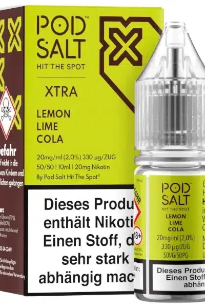 Pod Salt Xtra Lemon Lime Cola Ice Nikotinsalz 20mg