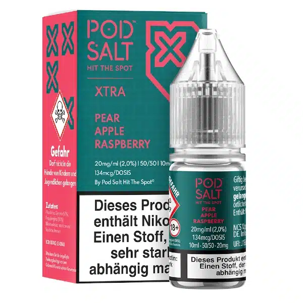 Pod Salt Xtra Pear Apple Raspberry Nikotinsalz 20mg Pod Salt Xtra Pear Apple Raspberry Nikotinsalz 20mg