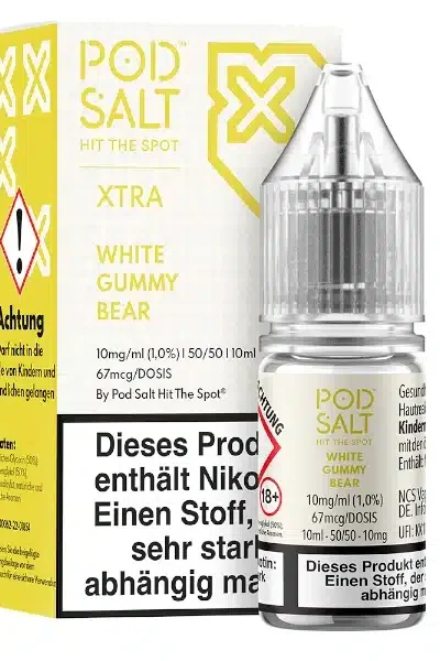 Pod Salt Xtra White Gummy Bear Nikotinsalz 10mg