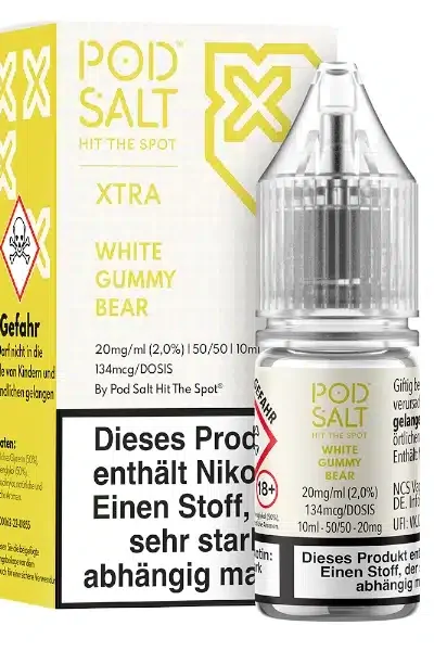 Pod Salt Xtra White Gummy Bear Nikotinsalz 20mg