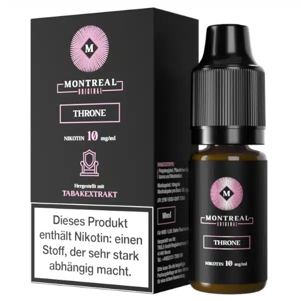 Montreal Throne Nikotinsalz Liquid 10mg 10ml