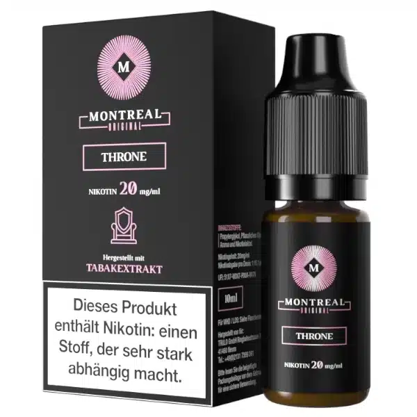 Montreal Throne Nikotinsalz Liquid 20mg 10ml