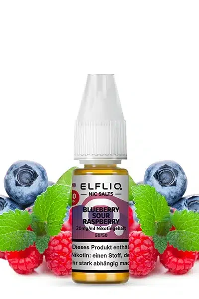 Elfliq Blueberry Sour Raspberry Nikotinsalz Liquid 10ml 20mg