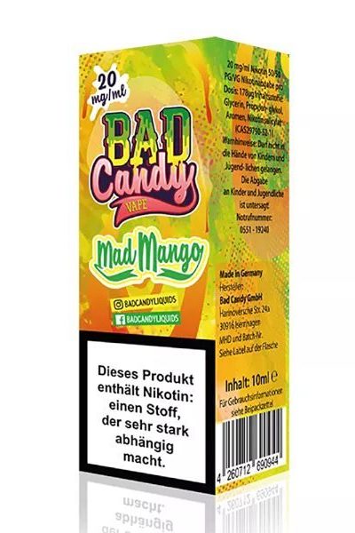 Mad Mango Bad Candy Nikotinsalz 10ml 20mg