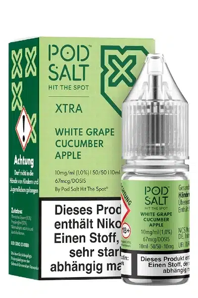 Pod Salt X White Grape Cucumber Apple Nikotinsalz 10mg/ml 10ml
