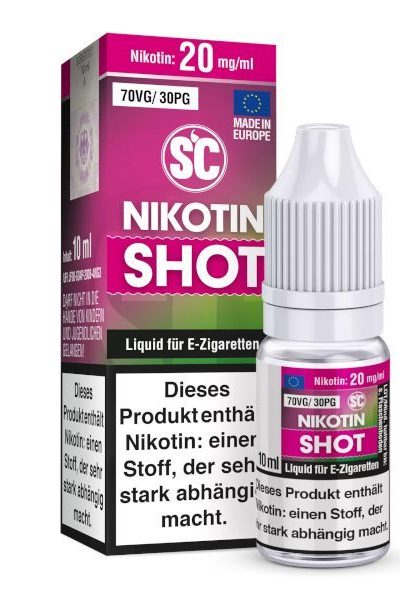 SC Nikotin Shot 20mg 70VG/30PG 10ml