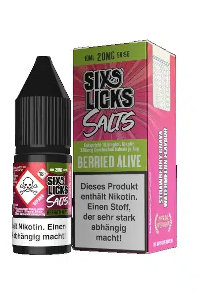 Six Licks Berried Alive Nikotinsalz Liquid 20mg 10ml