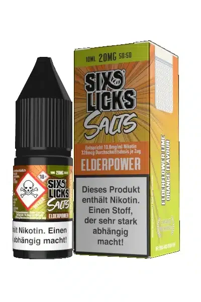 Six Licks Elderpower Nikotinsalz Liquid 10ml